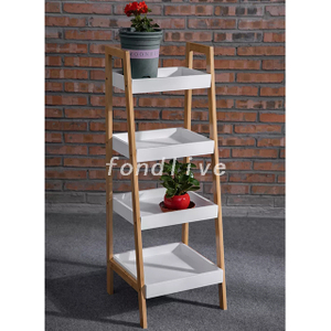 Scaffale portaoggetti in MDF a 4 livelli per bagno Caddy ambientale